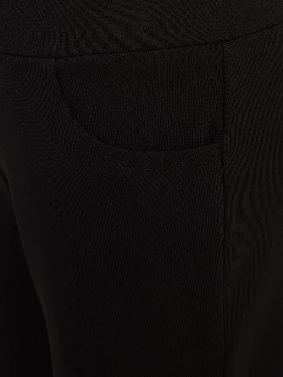 Black Kick Flare Girls School Trousers 2 Pack