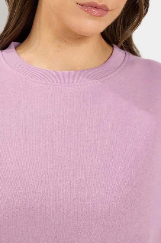 Light Pink Sweatshirt & Jogger Set detail 2