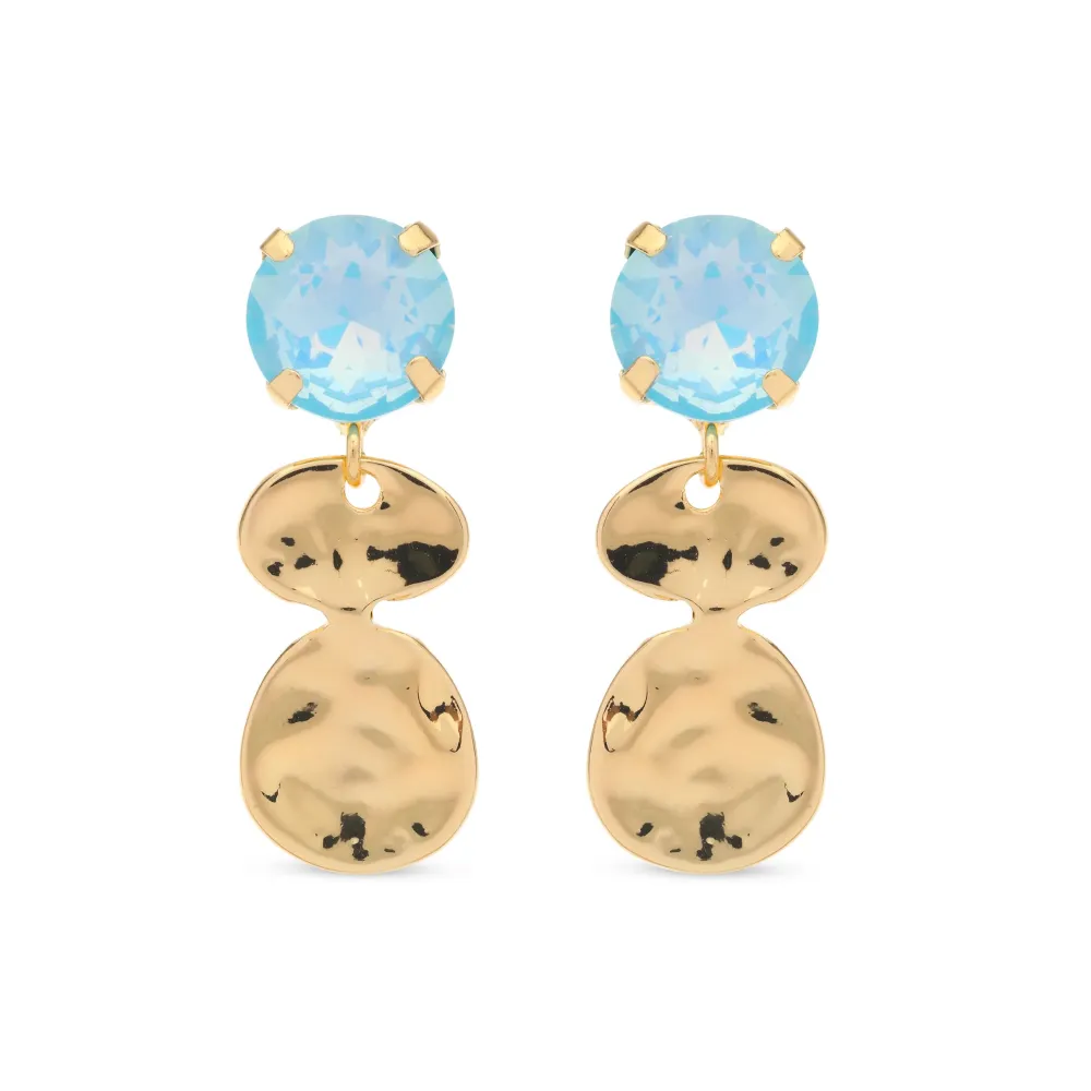 Faceted Teardrop Accent Earrings
