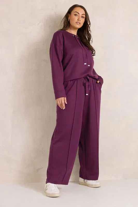 Set Berry Red Luxe Sweatshirt & Joggers