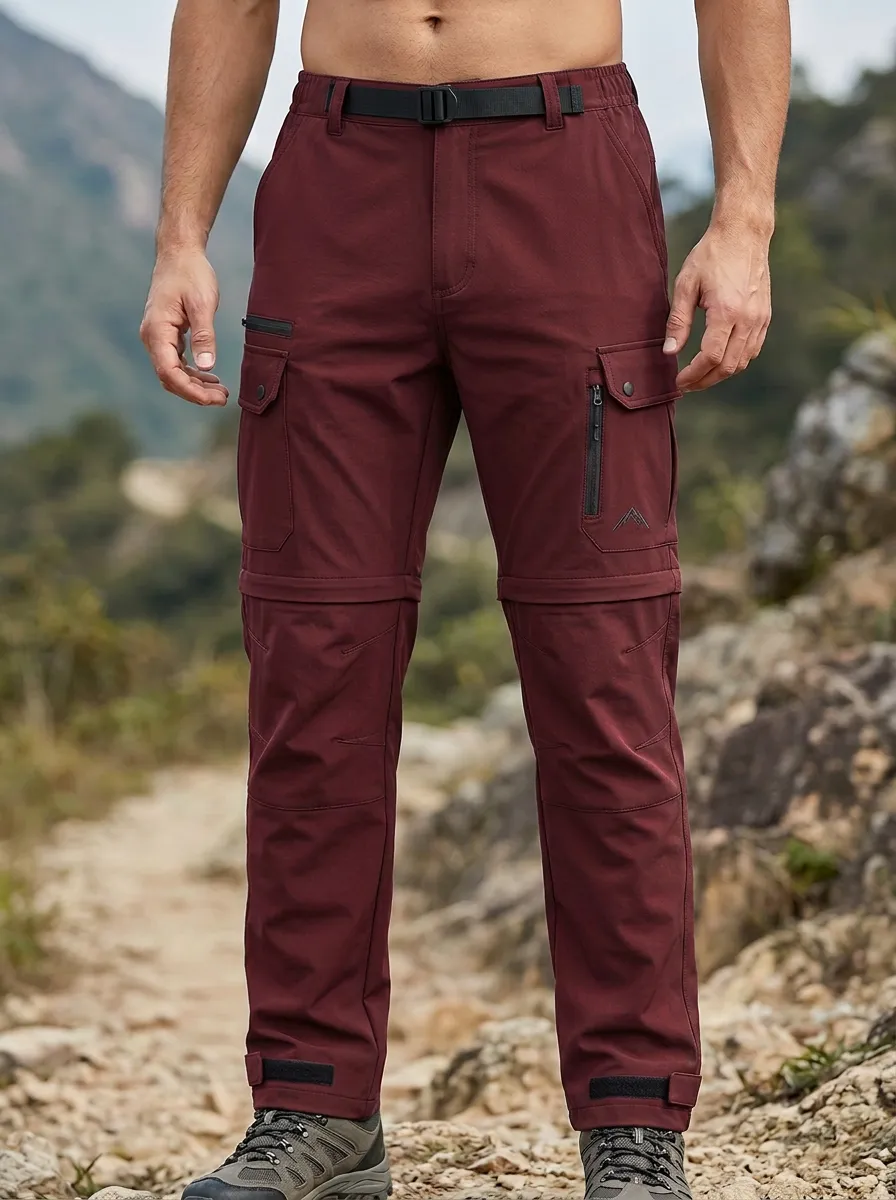 Men's Frontier Active Multi-Pocket Waterproof Zip-Off Tactical Cargo Pants