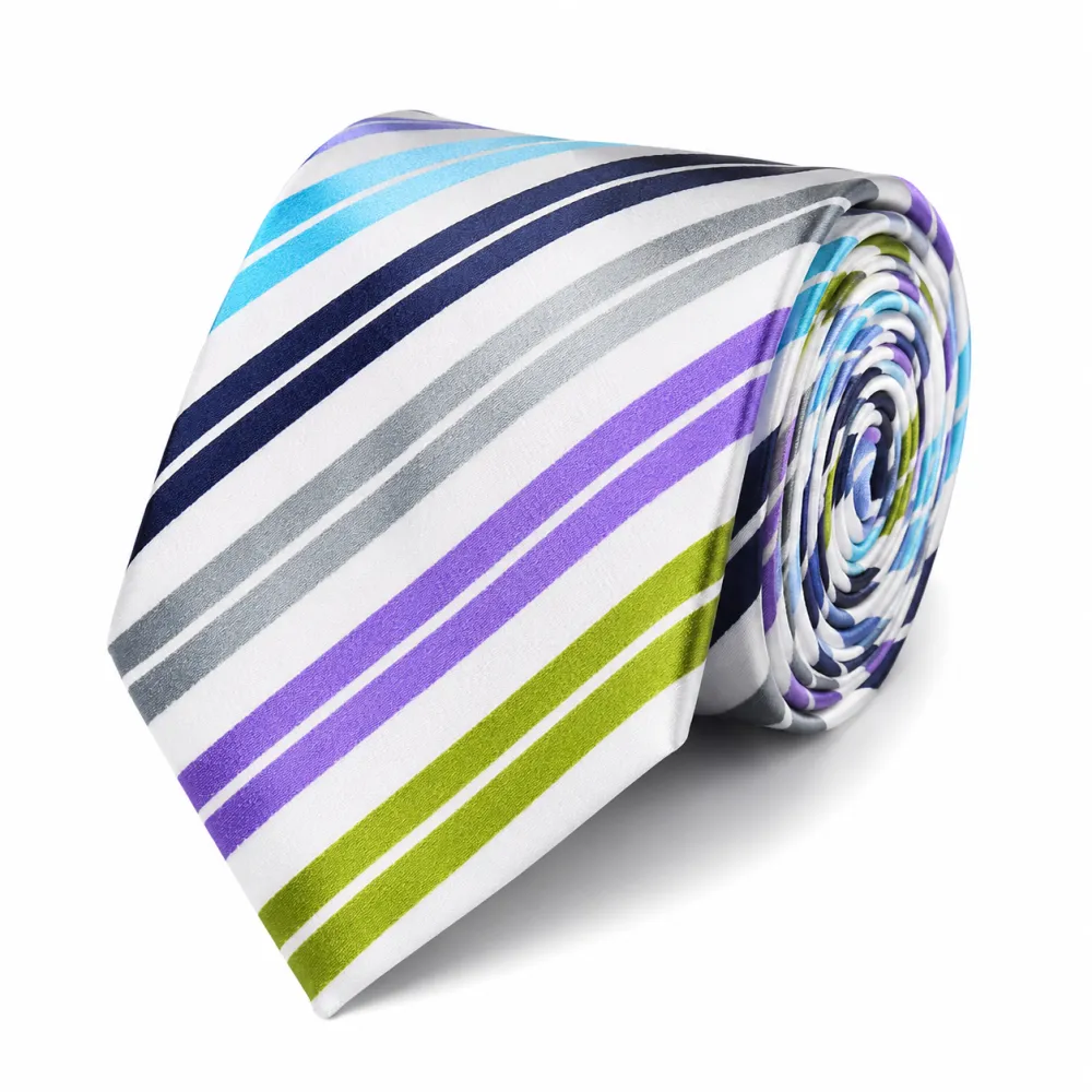 Contemporary Silk Striped Men's Necktie