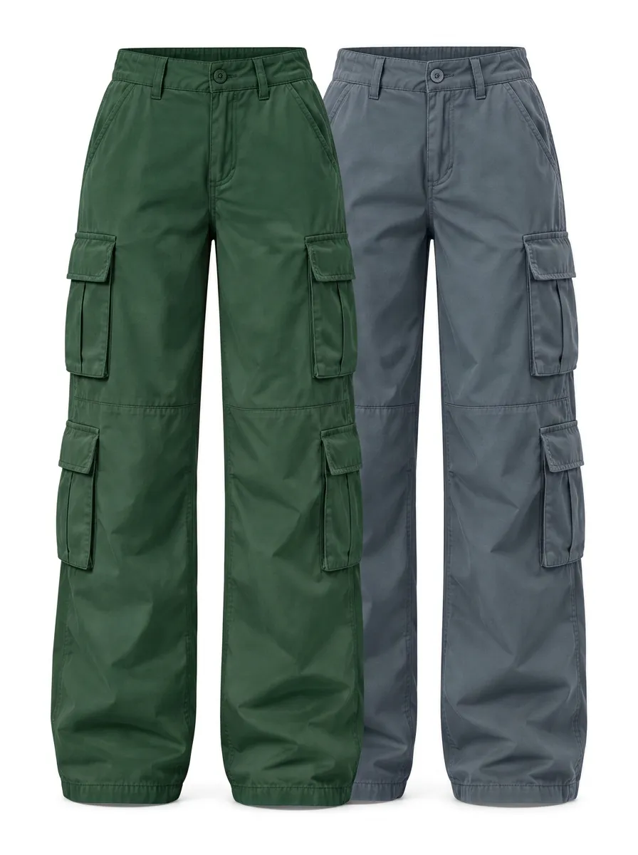 Women's Relaxed Cargo Pants Pair with Practical Pockets