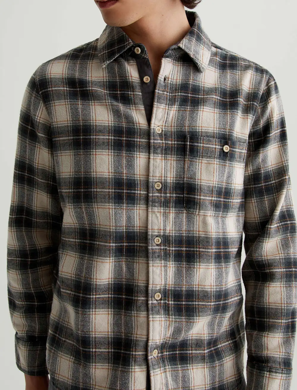 Men's Button Front Button-Up Shirt