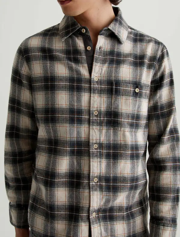 Men's Button Front Button-Up Shirt