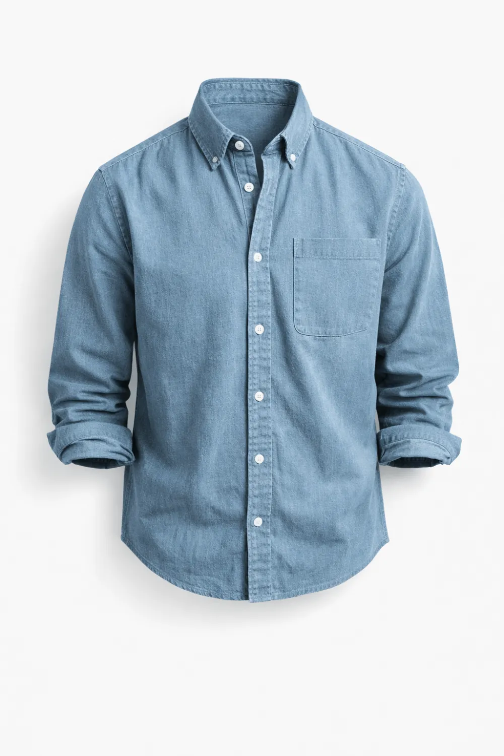 Refined Chest Pocket Classic Long Sleeve Shirt