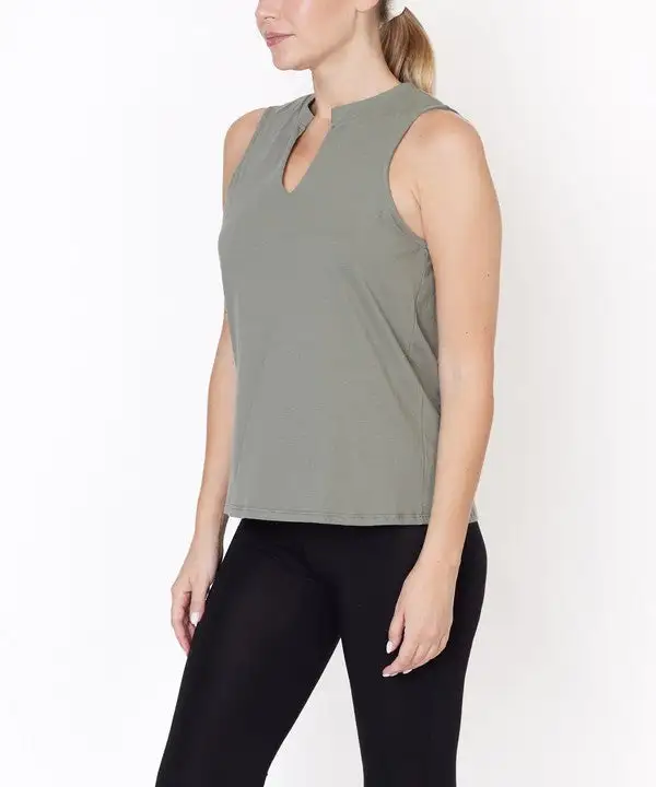 V Neck Sleeveless Tank Top
