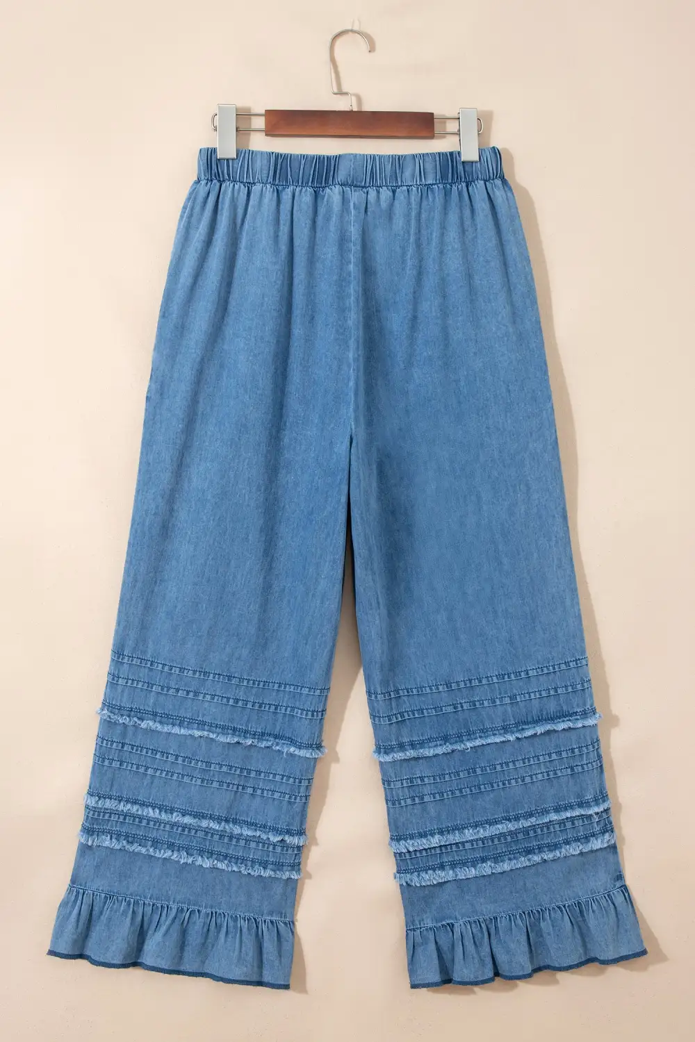 Relaxed Fit Wide Leg Casual Jeans