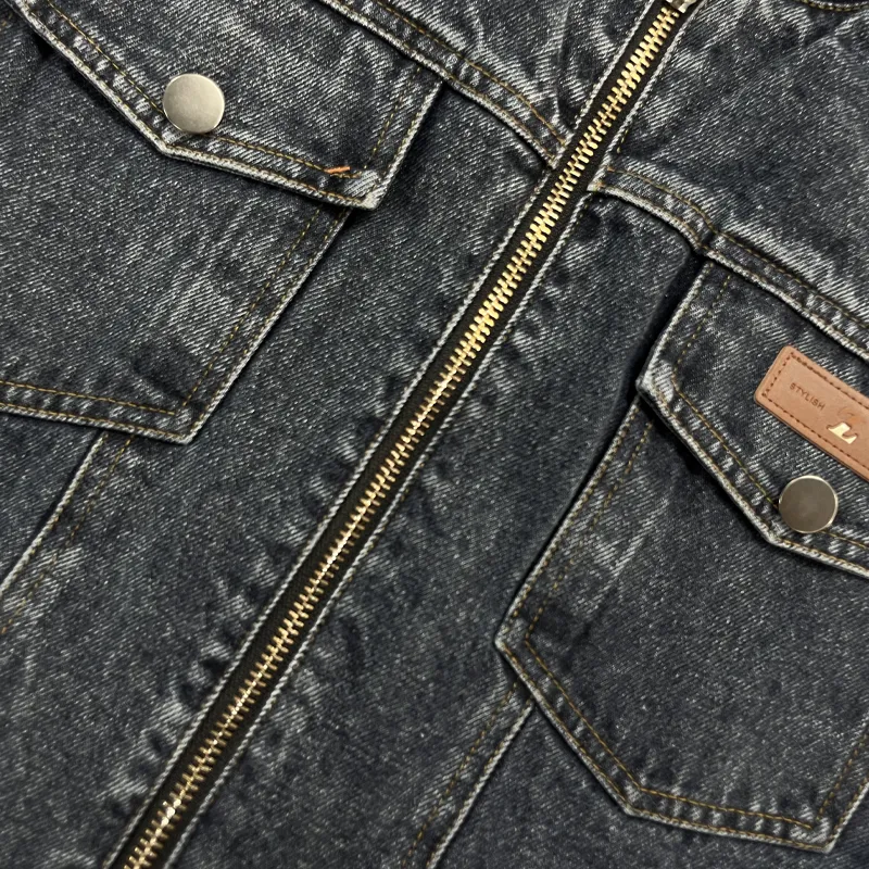 Pocket Denim Washed Jacket