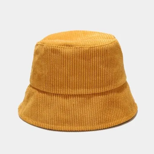 Refined Corduroy Round Beret Hat