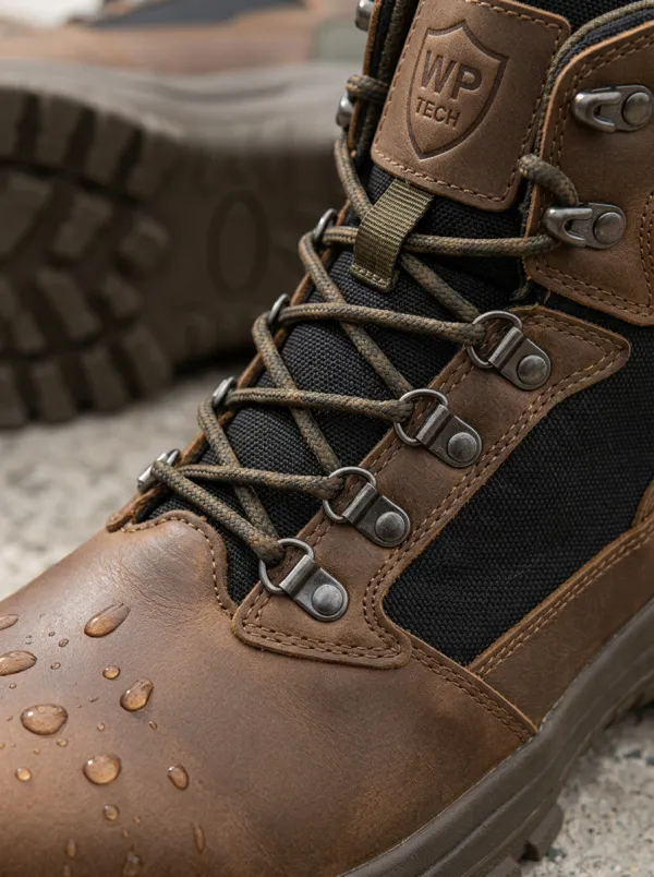 Men's WP Tech Waterproof Leather Construction Work Boots