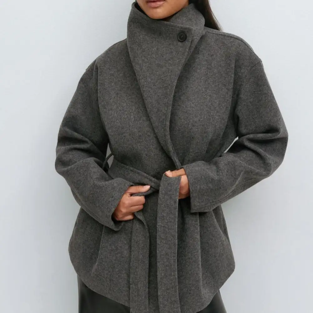 Relaxed Pearl Cascade Coat