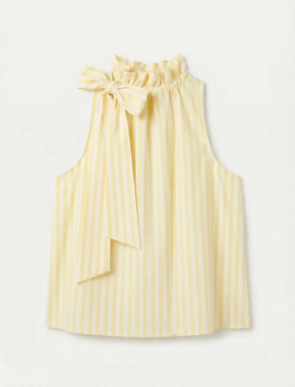 Refined Cotton Striped Blouse