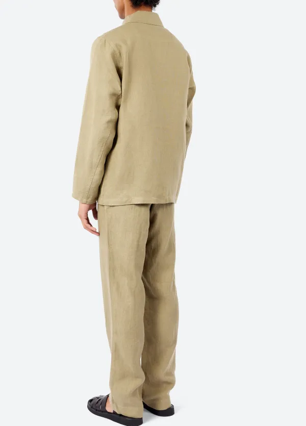 Men's Button Front Patch Pocket Shacket