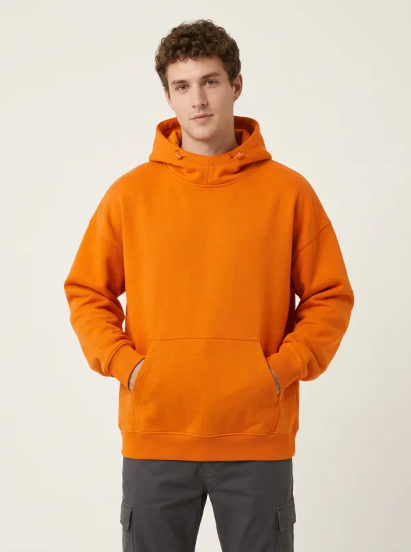 Versatile Layer Printed Unisex Hooded Sweatshirt