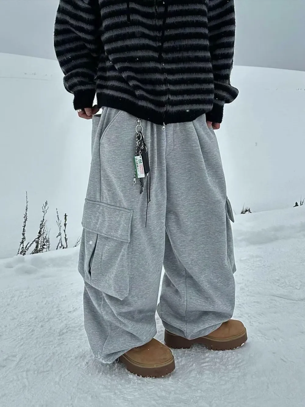 Cotton Relaxed Solid Jogger Pants