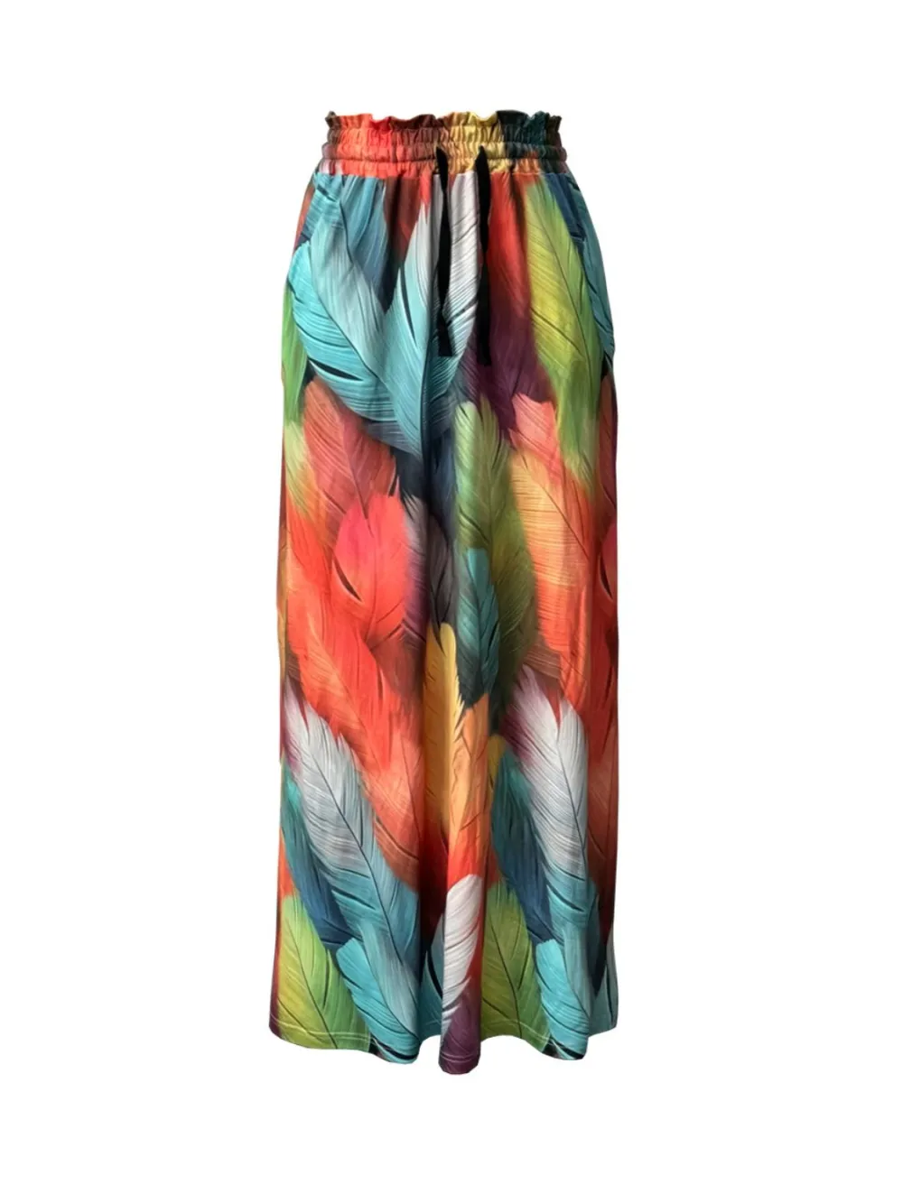 Pocket Printed Maxi Skirt