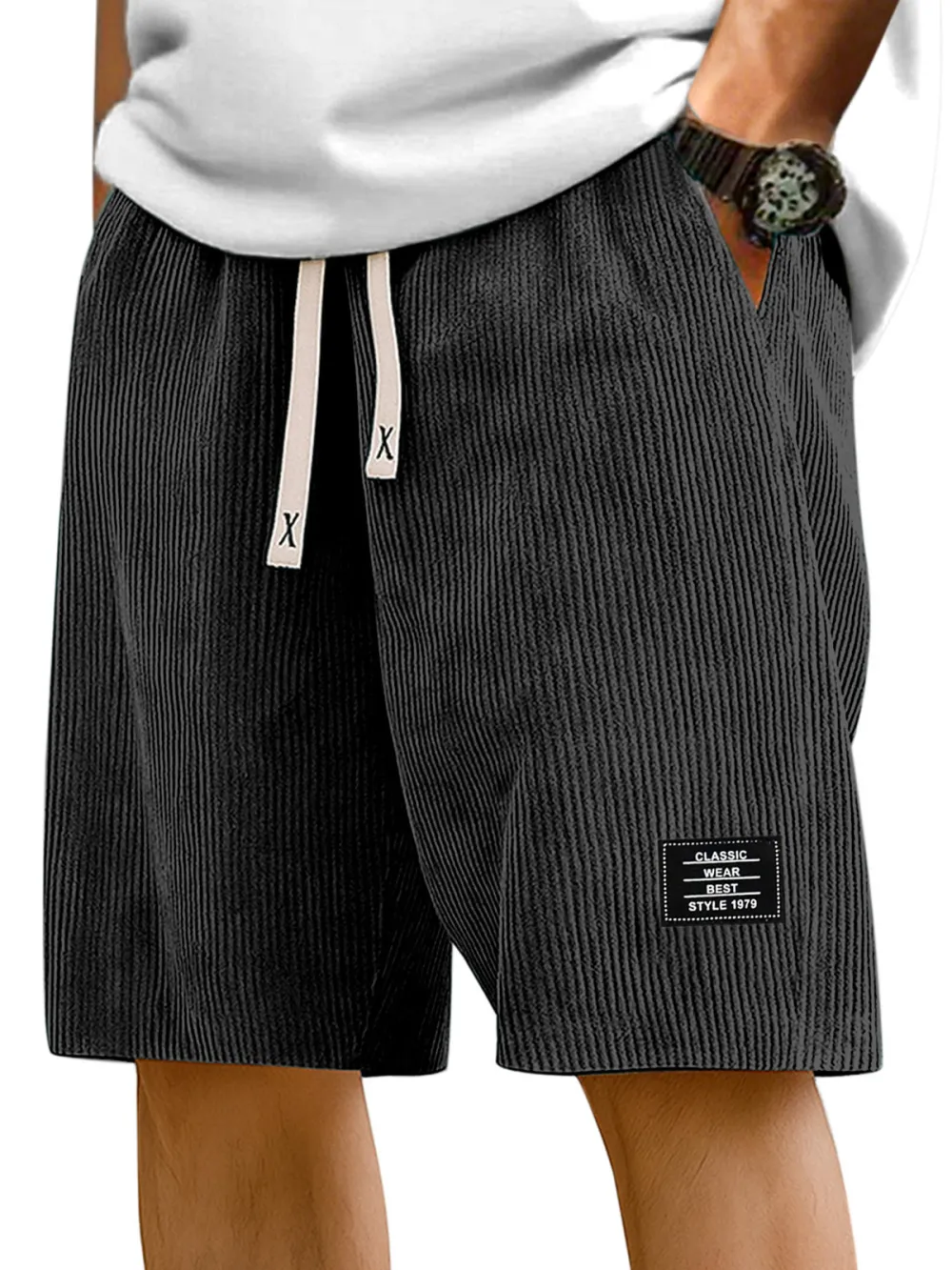 Relaxed Striped Casual Shorts