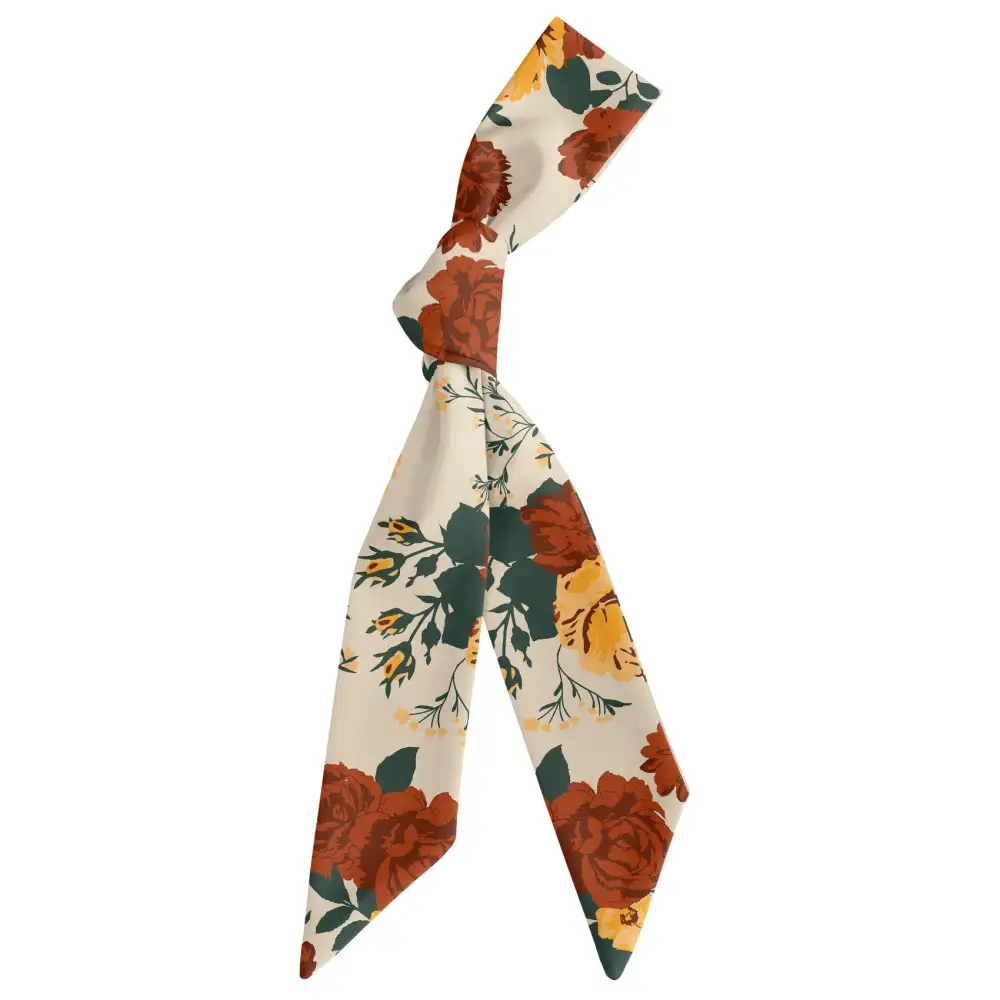 Full Bloom Floral Pattern Hair Scarf