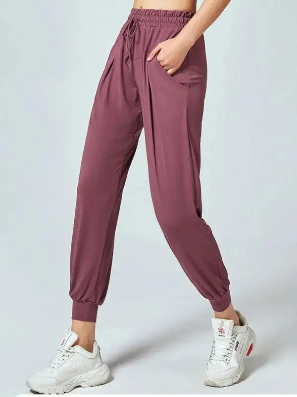 Quick Drying Loose Running Trousers Fitness Pants