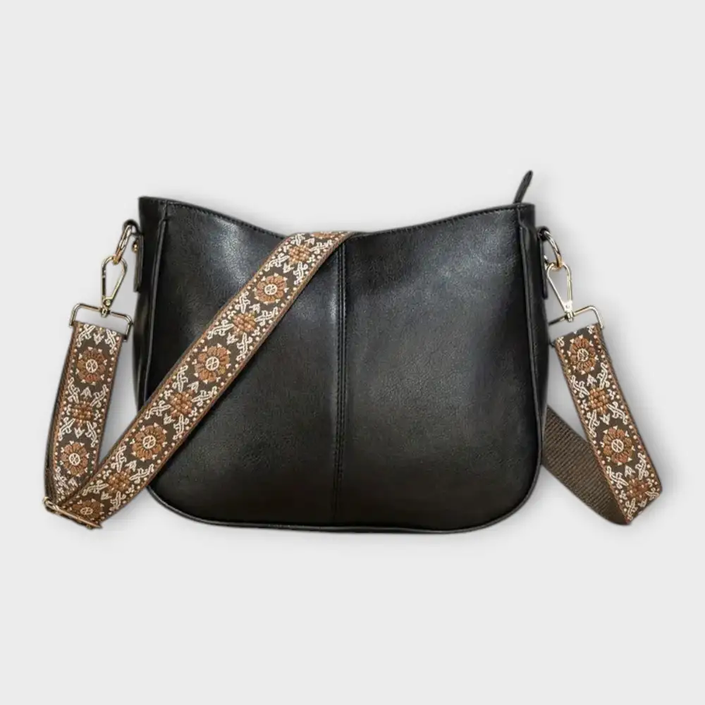 Top Handle Faux Leather Crossbody Bag