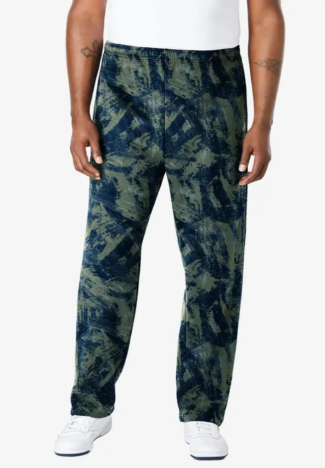 Fleece Open-Bottom Sweatpants