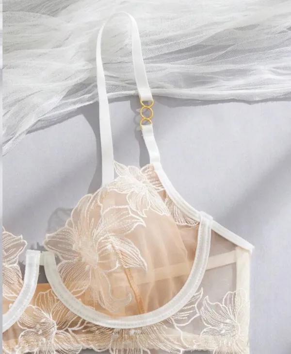 Classic Embroidered Lingerie Set