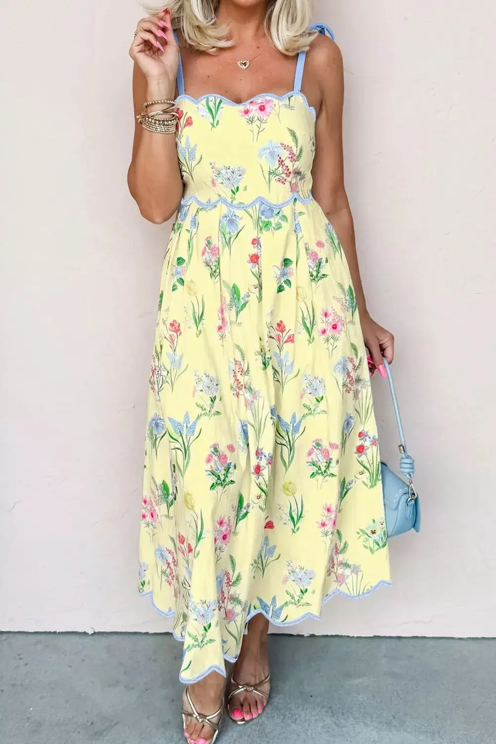 Floral Print Midi Dress