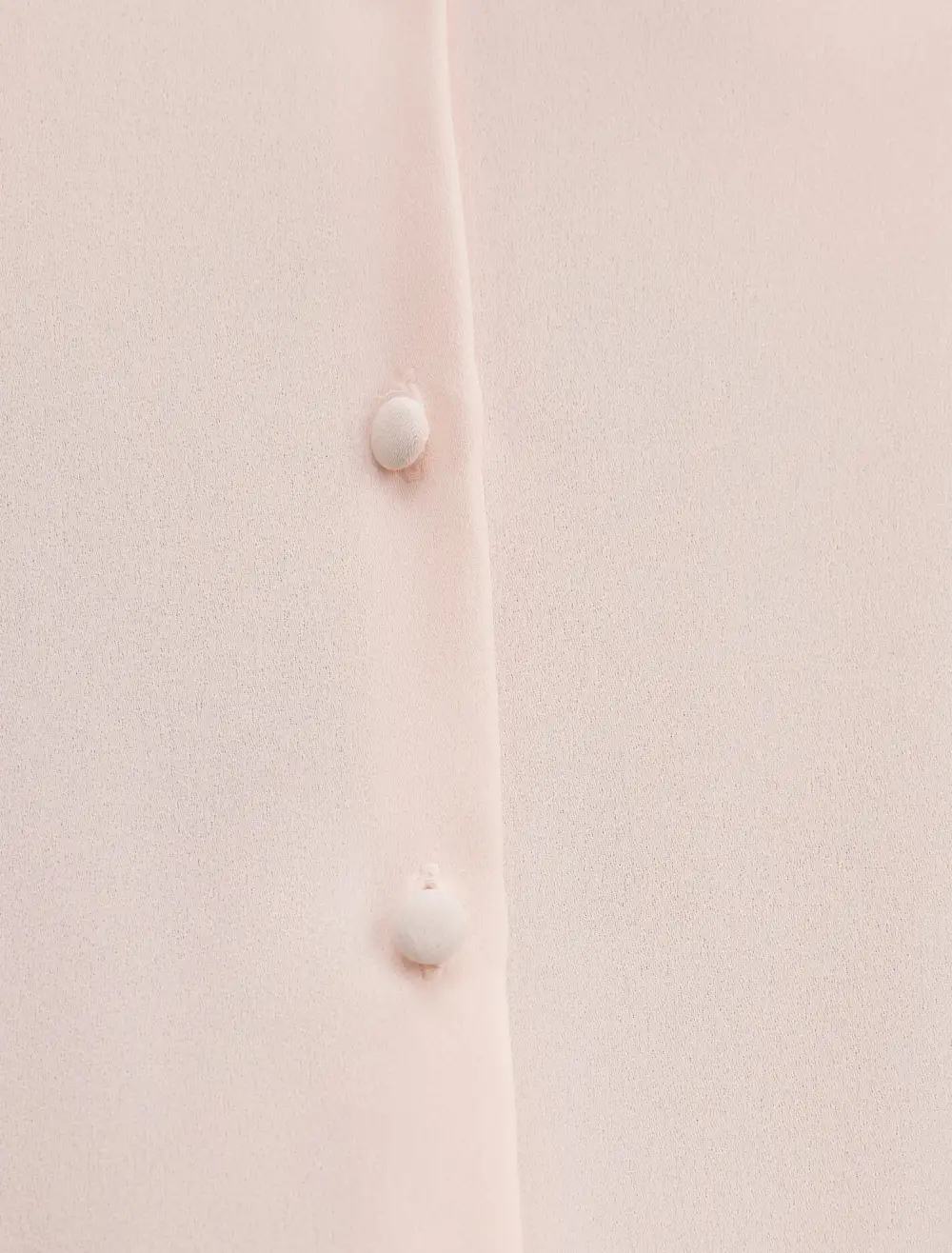 Light Pink Long Sleeve Button-Up Blouse