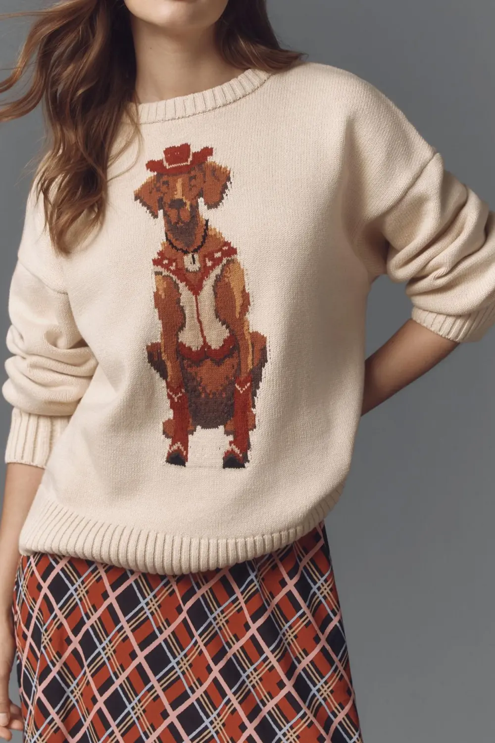 Animal Printed Knit Sweaters
