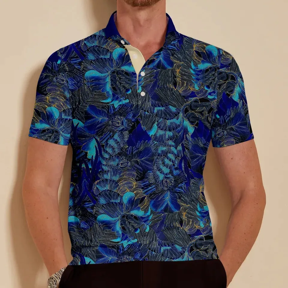 Refined Short Sleeve Button Up Polo Shirt