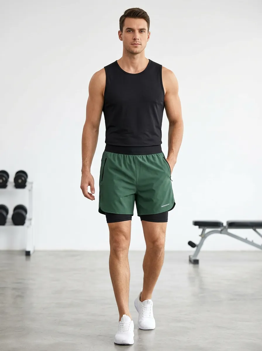 Men's Conditioning Layered Running Shorts