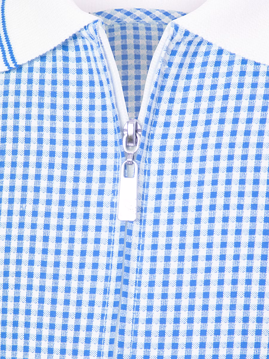 Light Blue Gingham Girls School Playsuit 2 Pack detail 1