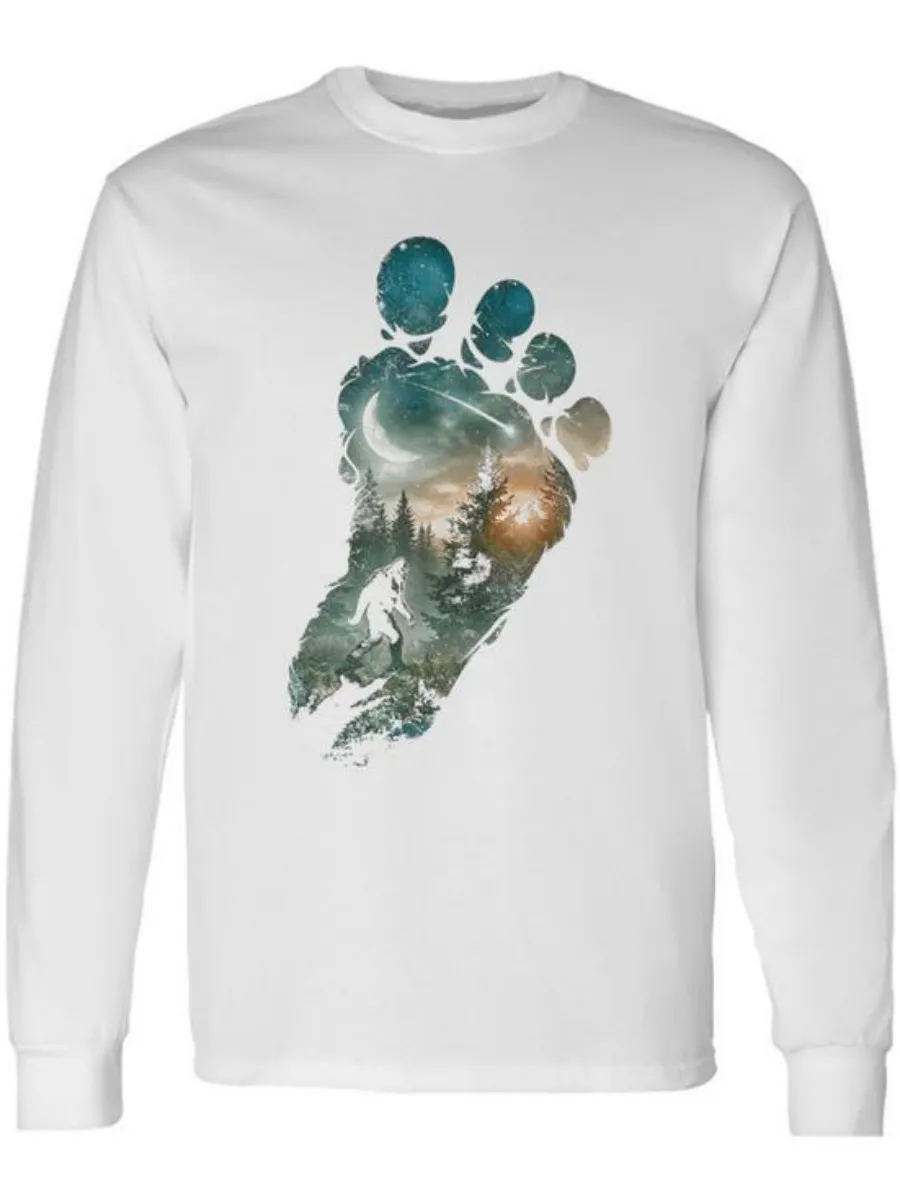 Footprint Forest Night Printed T-Shirt