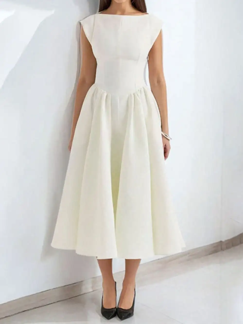 A Line Midi Dress