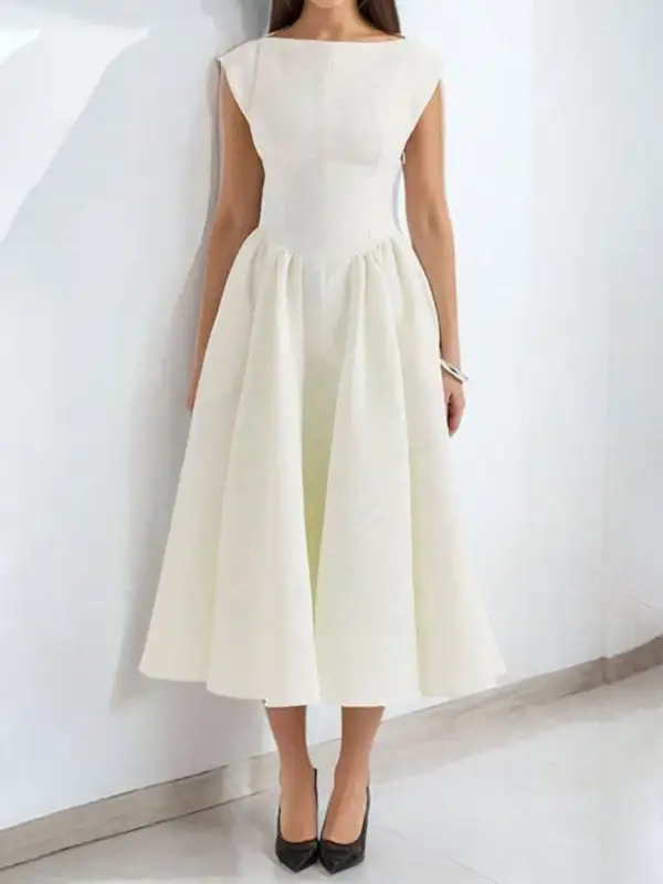 A Line Midi Dress