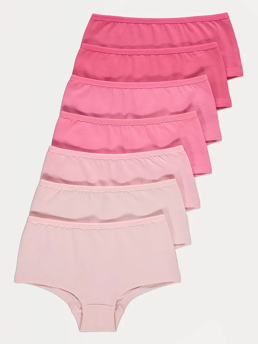 Pink Short Briefs 7 Pack