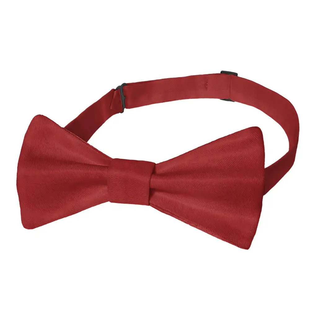 Neat Solid Motif Bow Tie