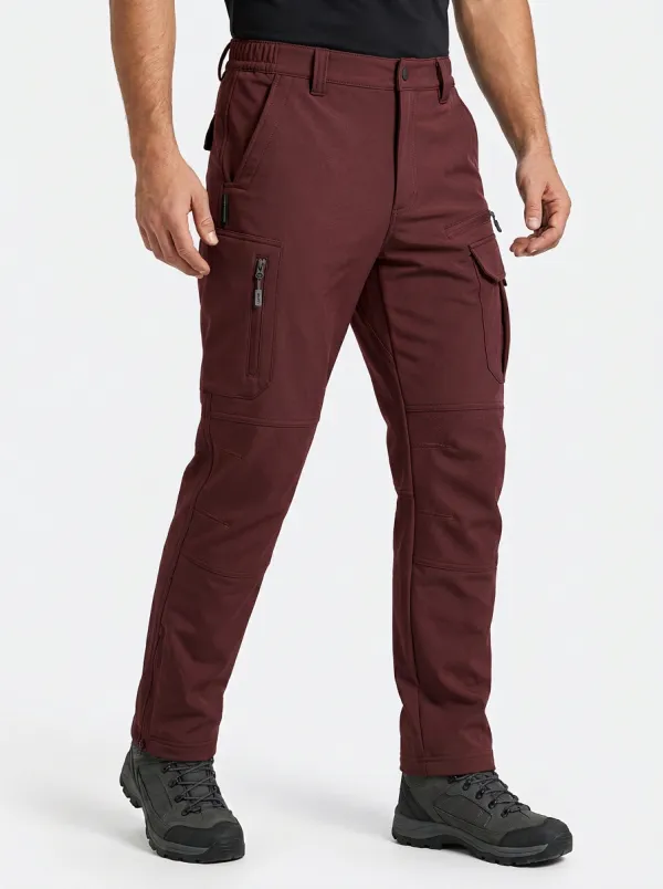 Men's Multi-Pocket Quick-Dry Trail Reinforced-Knee Cargo Pants