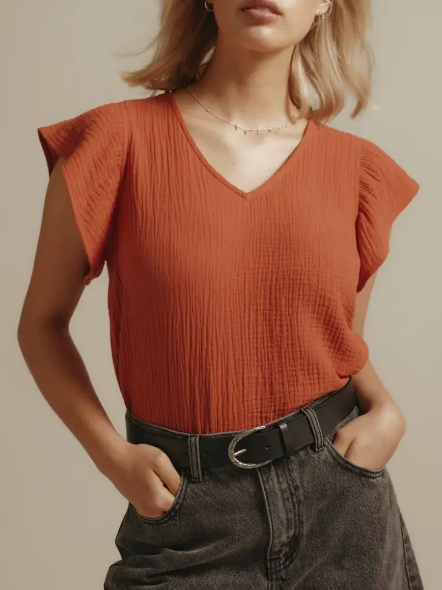  Frill Detail Blouse