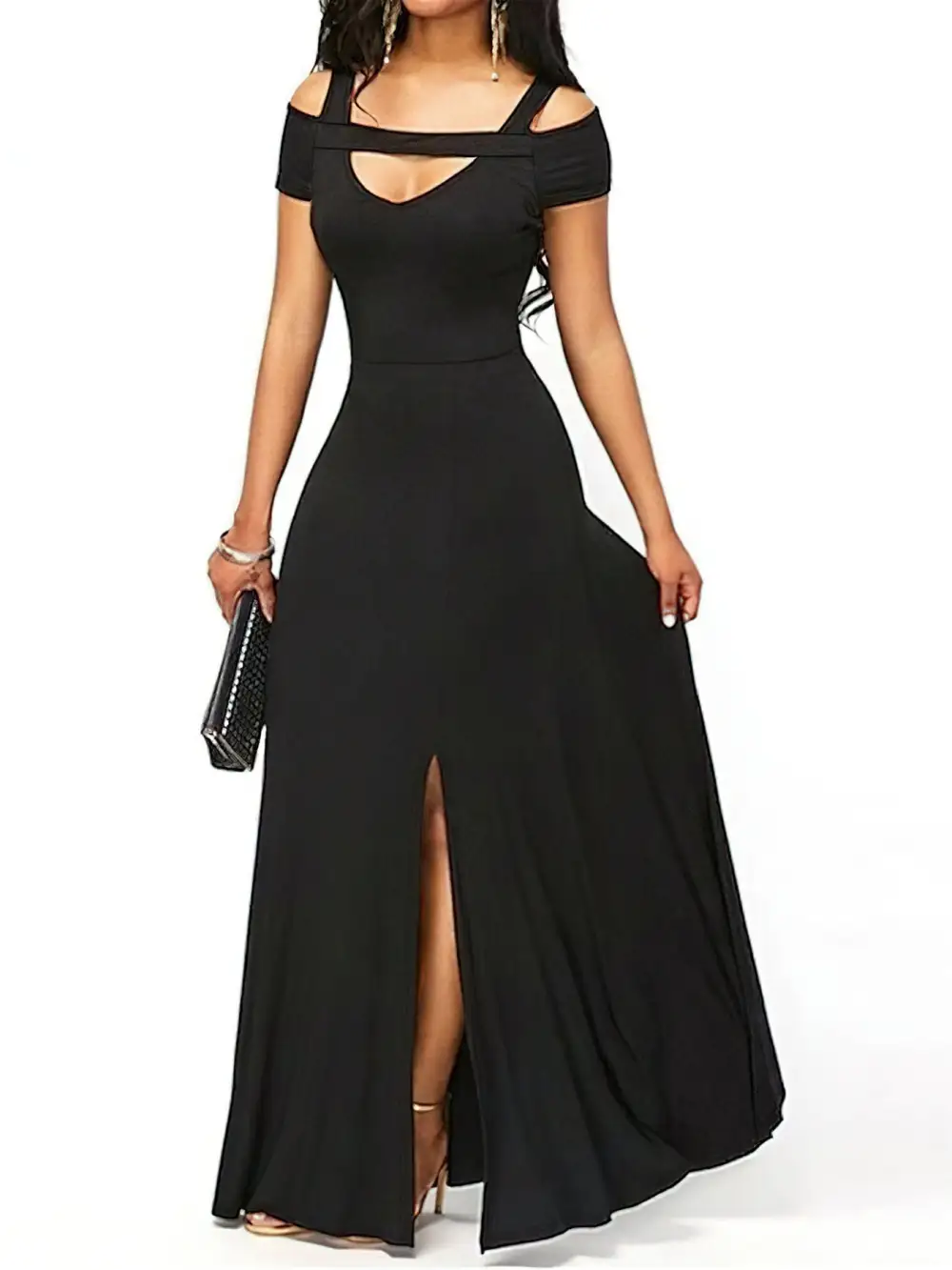 Wearable Cut Slit Maxi Dress