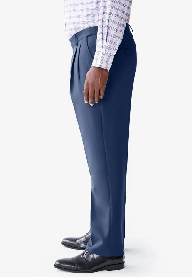 Easy Movement Pleat-Front Expandable Dress Pants