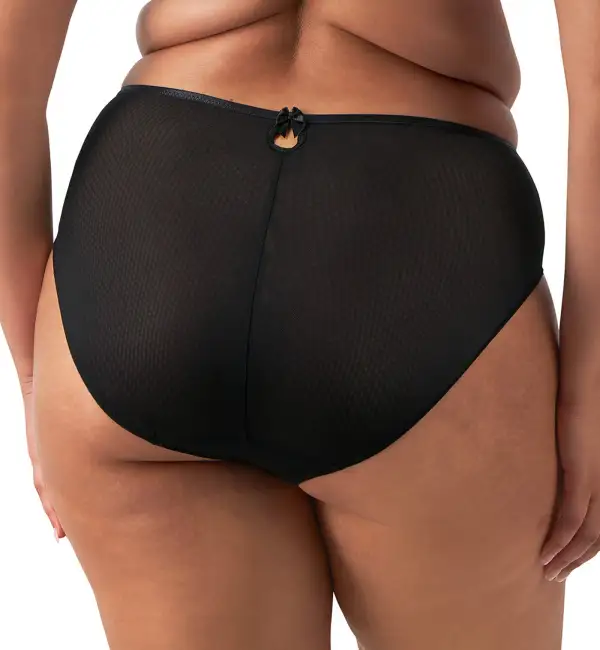 High-Waist Mesh High-Leg Brief Panty