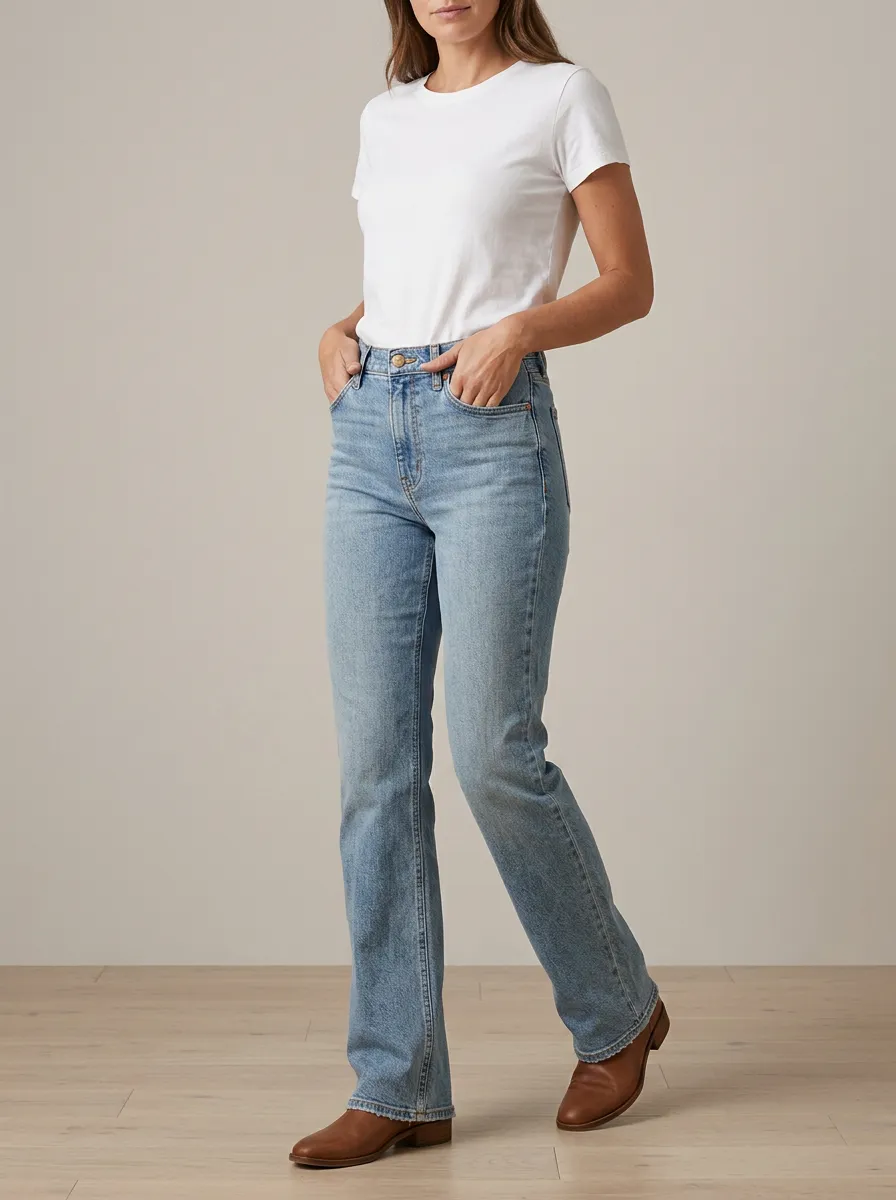 Washed Denim Casual Denim Jeans