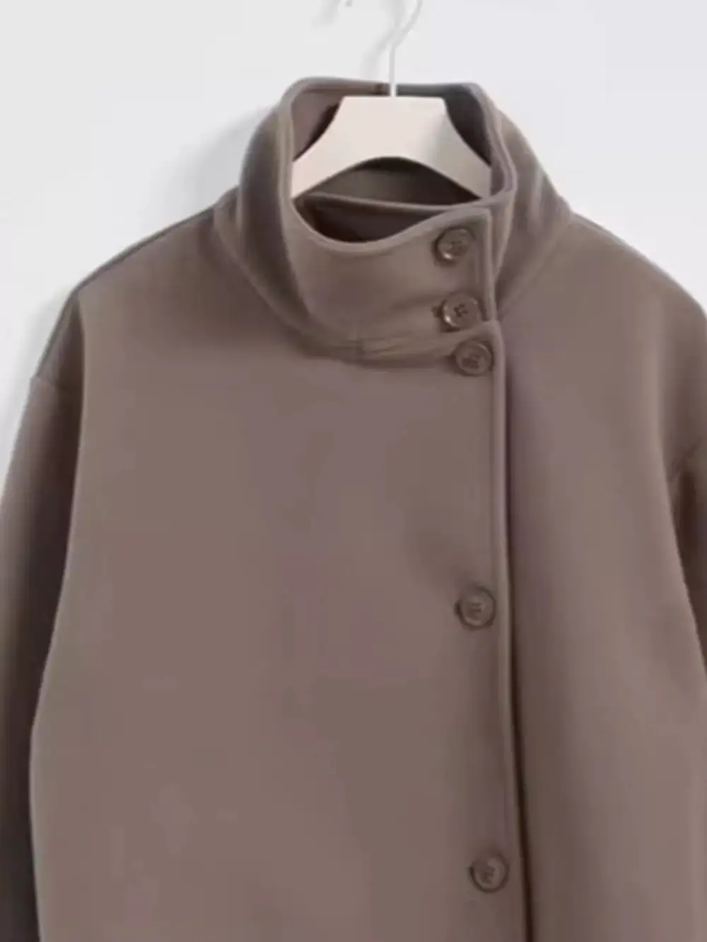 Wool Blend Long Sleeve Outerwear