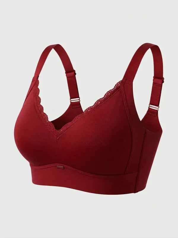 Women's Wireless Lace-Trim Bra