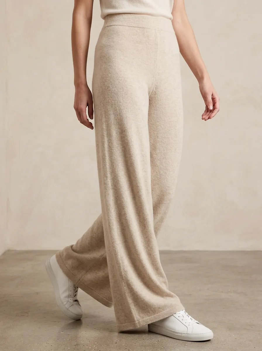 Classic Wide-Leg High-Rise Casual Wide Leg Pants