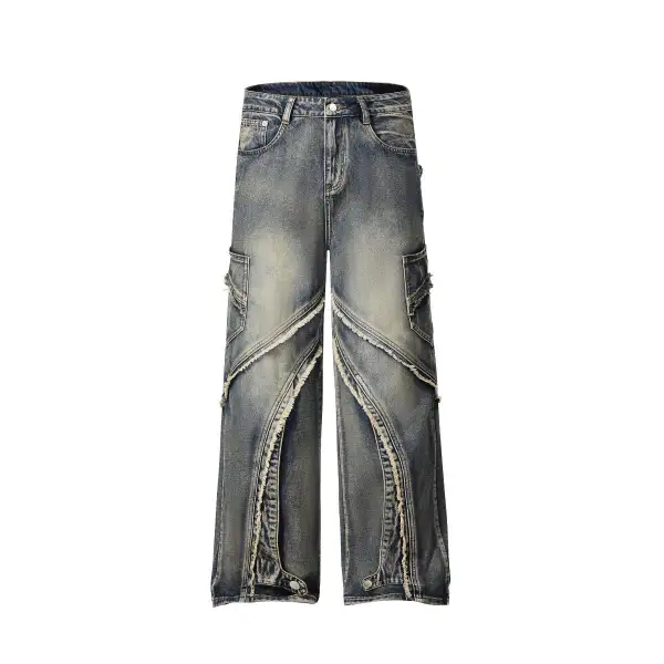 Patchwork Denim Jeans