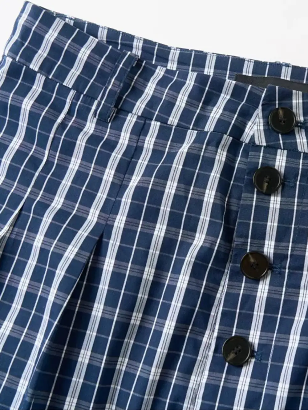 Layered Plaid Pants