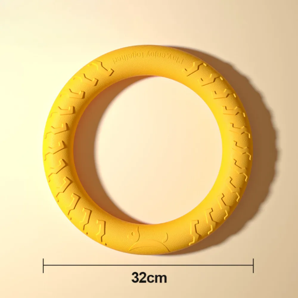Pet Dog Training Frisbee | Dog Training Pull Ring and Flying Plate | Dog Toy | Dog Flying Toy | Dog Interactive Toy